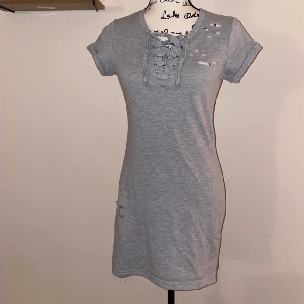Gray Sweater Dress
